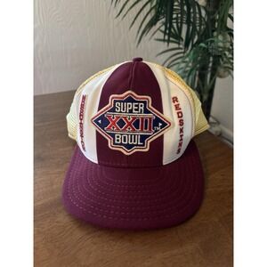 Vintage Washington Redskins Hat Cap Snap Back Mens NFL Football Super Bowl XXII